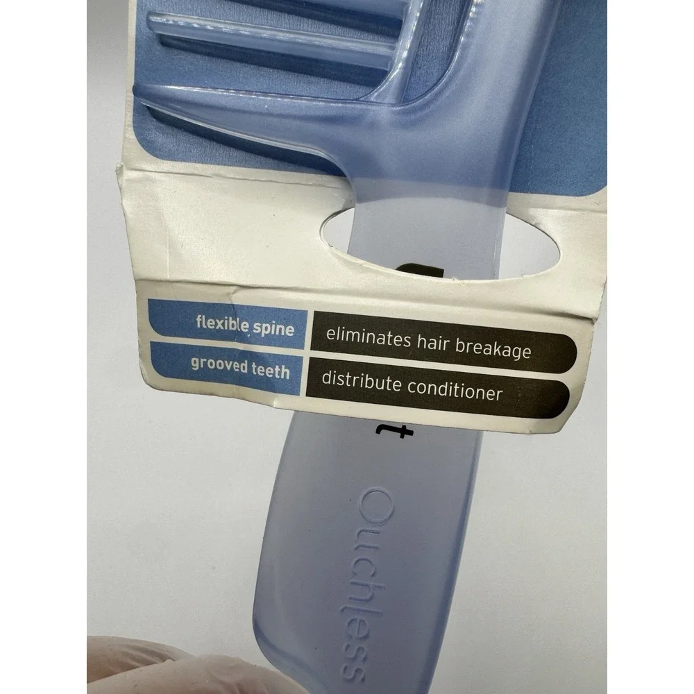 GOODY Ouchless Condition‎ Detangling Comb for Wet Hair Flexible Teeth Blue 1a